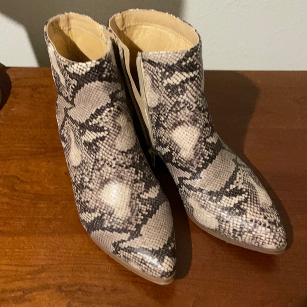 Snakeskin boots